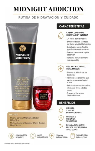 Crema Hidratante Corporal Mas Gel Anti Bacterial De Regalo !