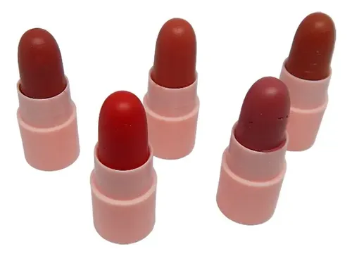 Set X5 Labiales Barra Mate Larga Duración Dragonranee