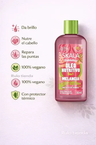 Skala Sandía Aceite Oleo Nutrición Rulos Apto Curly Melancia