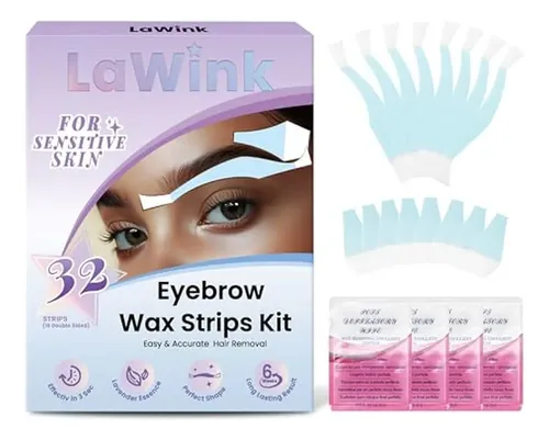 Tiras De Cera For Cejas Sensibles, Tiras De Cera Facial, Li