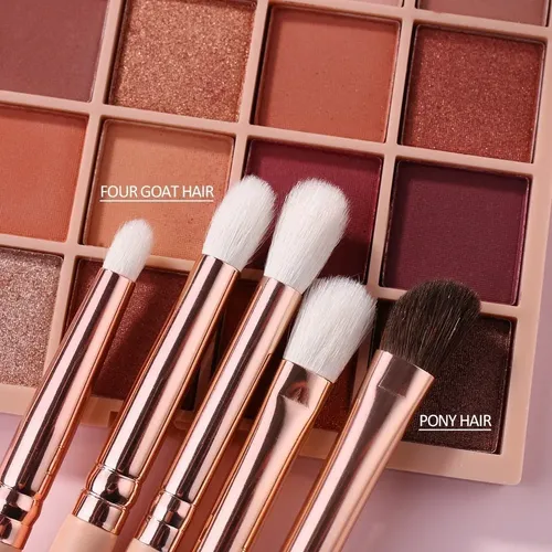 Set 10 Brochas Para Ojos Pelo Mixto Beili