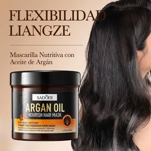 Mascarilla Capilar Aceite De Argán Sadoer 500 Gramos Pro