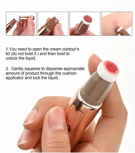 Maquillaje Líquido Iluminador Para Contorno Facial #3pcs-
