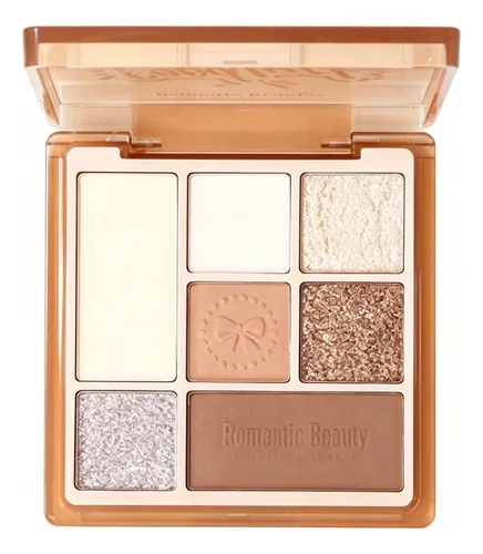 Paleta Sombras De Ojos Romantic Beauty Colores Glitter