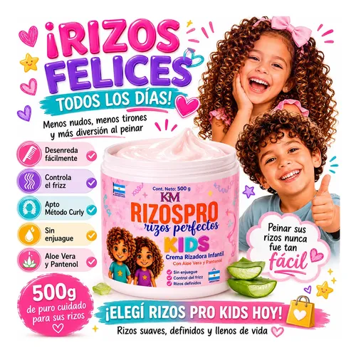 Crema Rizadora Infantil Apta Metodo Curly Control Friz Arlex