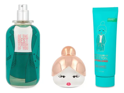 Perfume Mujer Benetton Sisterland Green Jasmine Edt 80ml Set