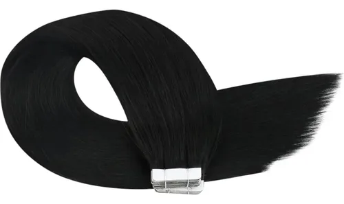 Extensiones De Cabello Con Cinta Ugeat 24in Jet Black