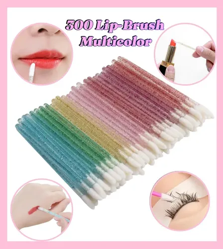 Y* 300 Pzas Lip Brush Glitter Para Labios
