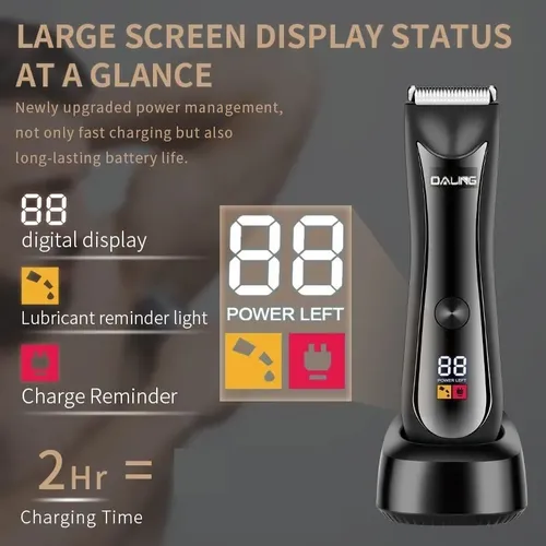 Corta Pelo Afeitadora Corporal Ceramica Recargable Display
