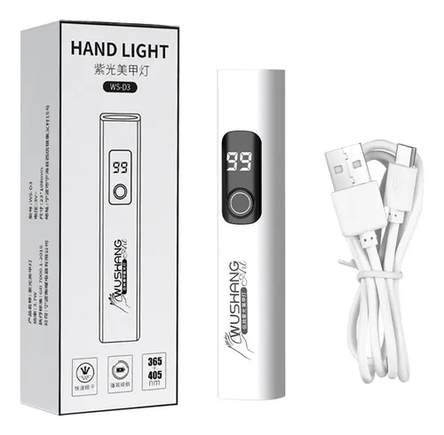 Lámpara De Uñas Con Pantalla Digital Recargable