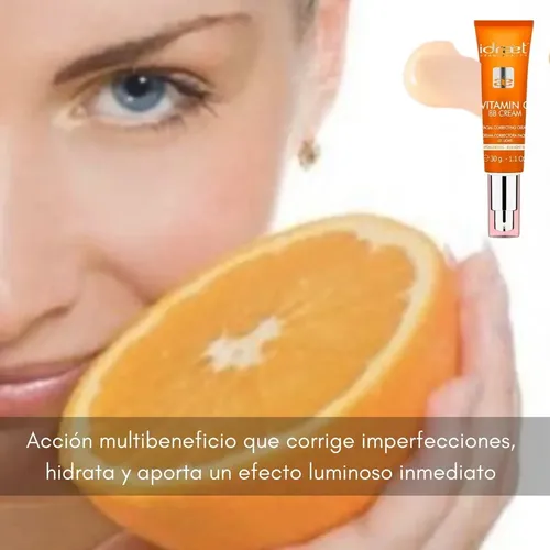 Base Maquillaje Vitamin C Bb Cream Correctora Idraet Light