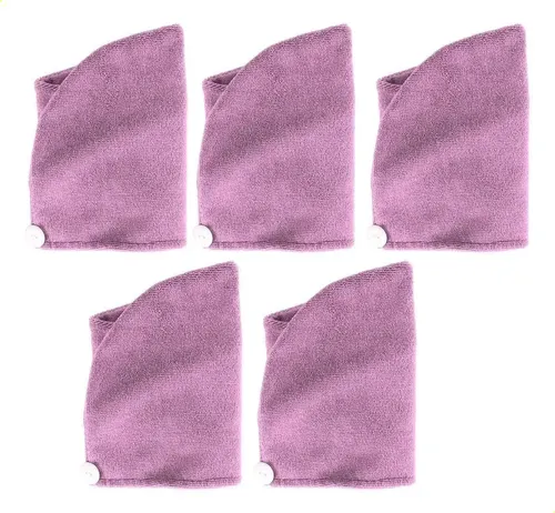 Gorro Para Secar El Cabello, 5 Unidades, Absorbente De Micro