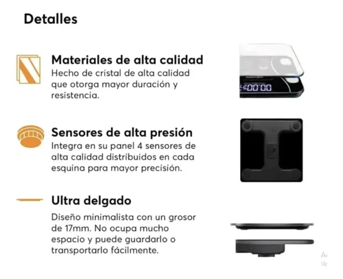 Balanza Inteligente Digital Bluetooth 180kg Grasa Corporal