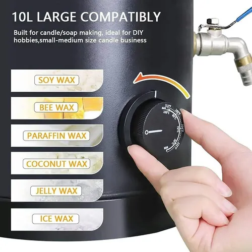 6l Olla Eléctrica For Derretir Cera, Fusor De Cera For