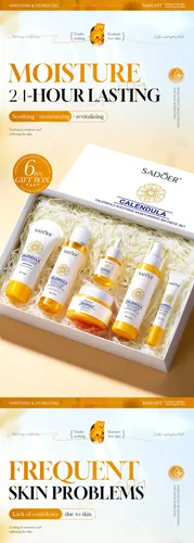 Set Sadoer Caléndula Calmante Hidratante Cuidado