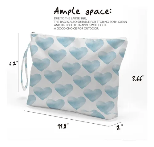 Bolsa De Maquillaje Con Forma De Corazón, Neceser, Impermeab