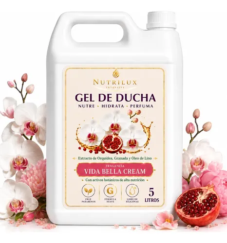 Gel De Ducha Jabon Liquido Corporal  Premiun Cremoso 5 Litro