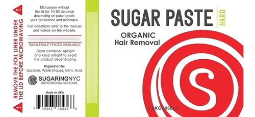Pasta Depilatoria Azucar Sugaring Nyc Hard 1.3kg 45oz Vello