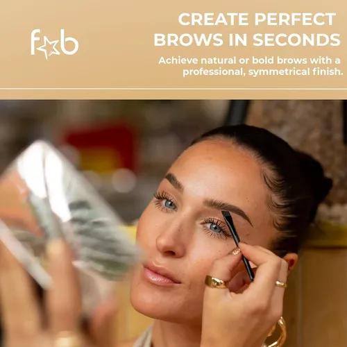 Kit De Cejas Fab Brows Duo With Plantillas Y Polvo