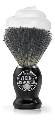 Cepillo De Afeitar De Tejón Viking Revolution, Mango Cómodo