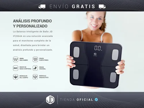 Balanza Inteligente De Baño Jd If2064a Bluetooth Digital Imc