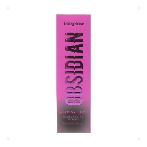 Brillo Labial Ruby Rose Obsidian Gloss Plateado 1ud Plateado