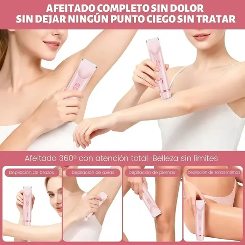 A Depiladora Eléctrica Recargable 2 En 1 Para Mujer