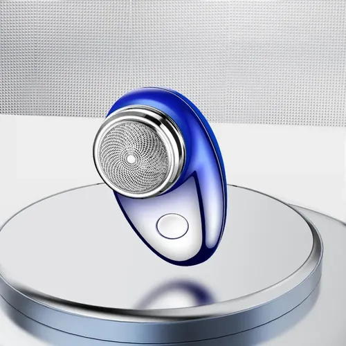 . Mini Afeitadora For Hombres, Depilación Con Degradado Azul