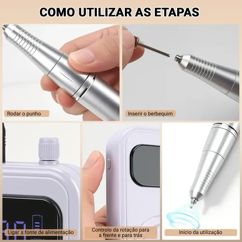 Lijadora Eléctrica Portátil Con Motor De Taladro De Uñas