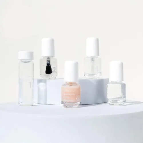 Kit De Uñas Dazzle Dry Mini Con Base, Top Coat Y Transform