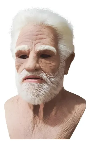 Máscara De Velho Realista Máscara De Halloween Para S