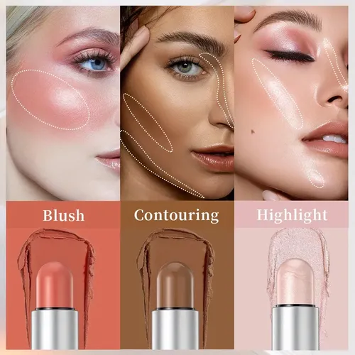 Paleta De Maquillaje Multifuncional Iluminador, Rubor Y Cont