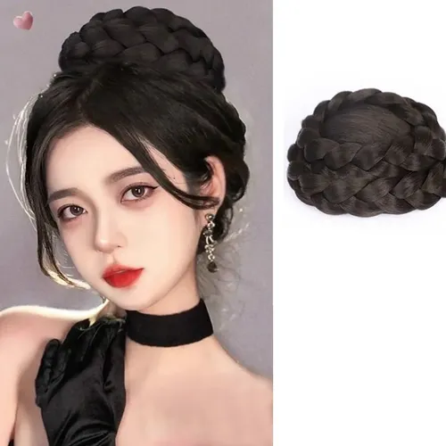 (b) Pelucas Con Moño, Extensiones De Cabello, Peluca Casual