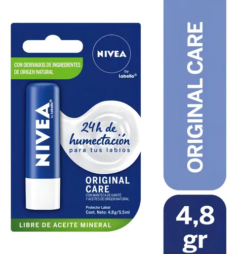 NIVEA Bálsamo Labial Essential Care Hidratante 4,8gr