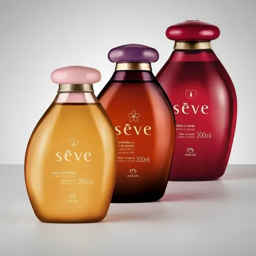 Kit Natura Seve Aceites Corporales: Rosas Ciruela Cereza
