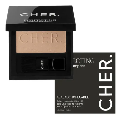 Polvo Compacto Hd Cher Perfecting Powder Compact Tono 3- Durazno