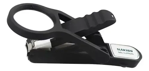 Corta Uñas Alicate Con Lupa Manicura Con Lima Premium Negro