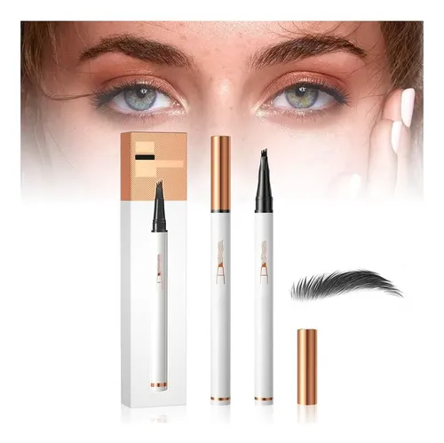 Lápiz Waterproof Para Cejas Fiopet 2 Uds 4 Puntas