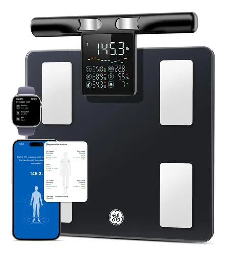 Monitor De Grasa Corporal Smart Scale Ge De 8 Electrodos, 18