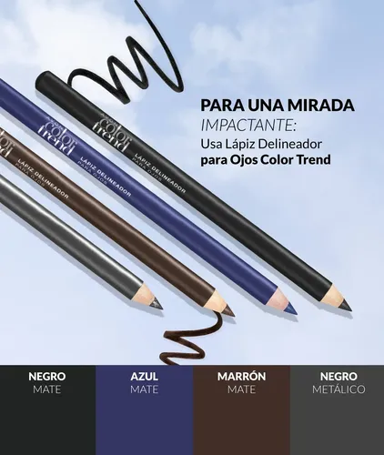 Lápiz Delineador Para Ojos Avon Color Trend 1,2g