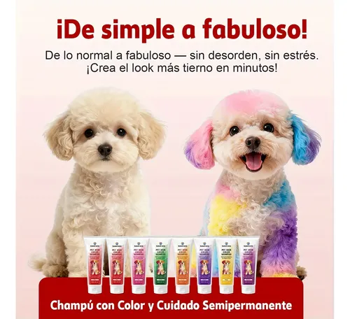 Tinte Rojo Para Perros – Semi-permanente Suave – 100ml