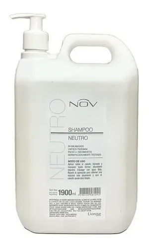 Shampoo Nov Neutro Para Alisados Peluqueria X 1900 Ml