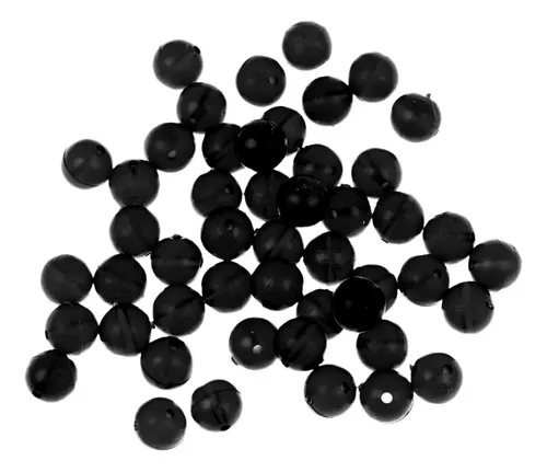 50x 8mm Ronda Red Flotante De Pesca Suave Pesca