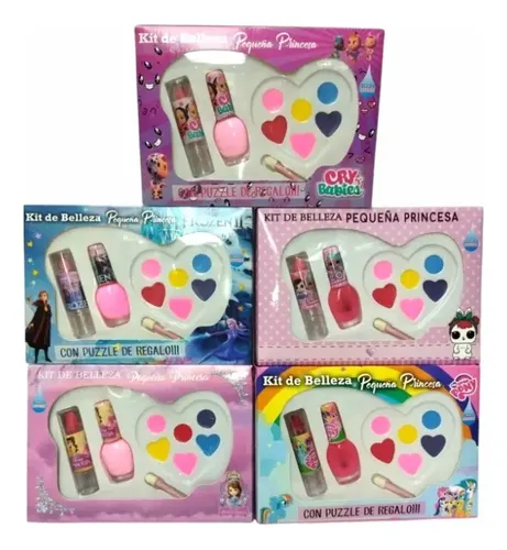 Kit De Maquillaje Pequeña Princesa (sombra, Esmalte, Labial)