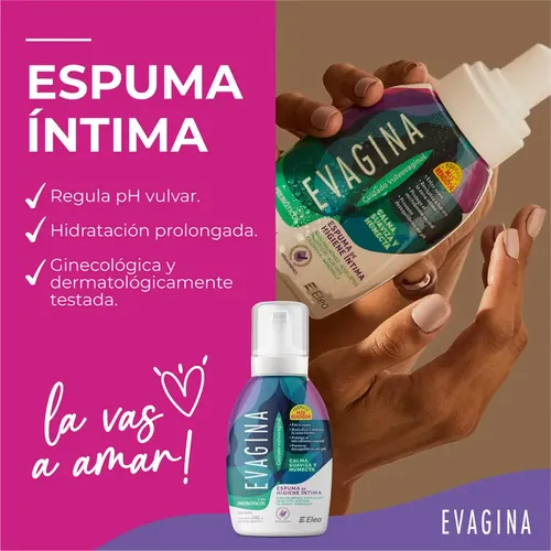 Evagina Espuma De Higiene Intima Con Probióticos 240ml