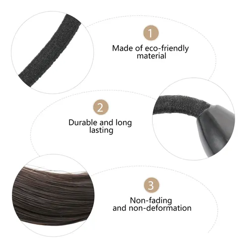 6 Cintas Flexibles Para El Pelo En Forma De Cola De Caballo: