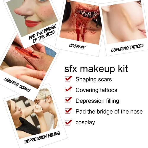 Paquete De Maquillaje De Halloween: Cera Para La Piel, 2026