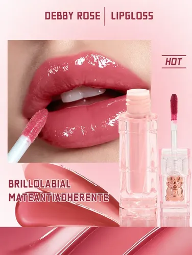 Debby Rose Mate Antiadherente Lip Gloss Brillo Labial