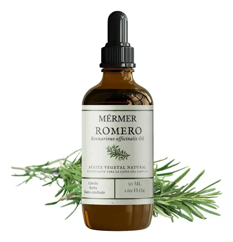 Aceite Natural De Romero Para Crecimiento Del Cabello 50 Ml