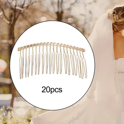 20 Piezas Peines De Novia Accesorios De Cabello Dorados